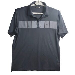 Travis Mathew **Subaru Logo On Sleeve** Polo Shirt Golf Athletic Gray Block‎ XL